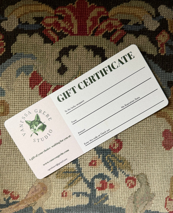 Vanessa Grebe Studio Gift Certificate